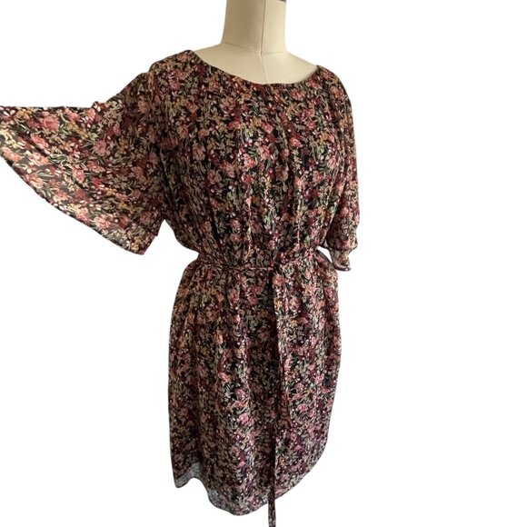 F&F Autumn Floral Flouncy Dress - 18 - Picture 3 of 5